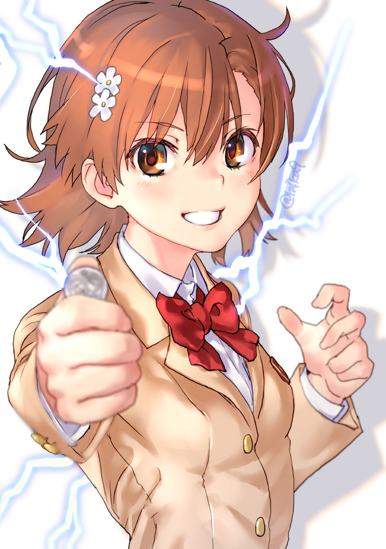 misaka mikoto (toaru majutsu no index and 1 more) drawn by raika9