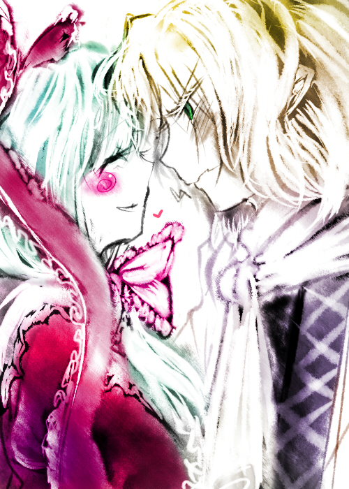 mizuhashi parsee and kagiyama hina (touhou) drawn by enkoko