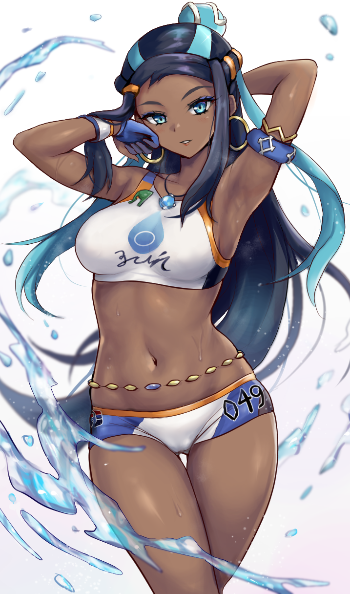 nessa (pokemon and 1 more) drawn by r-binon