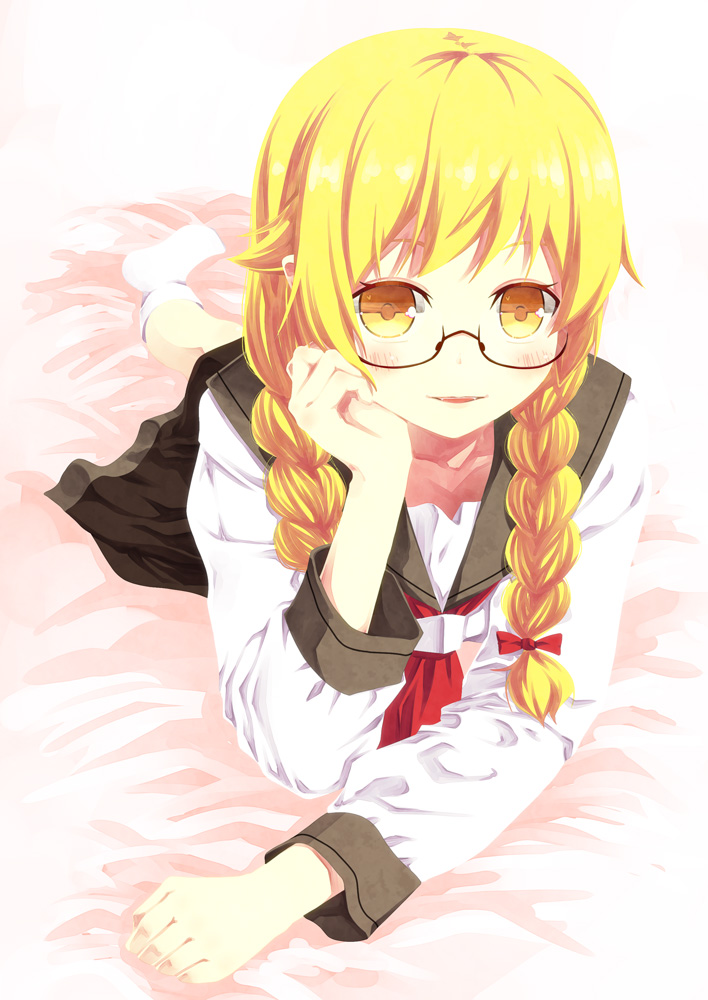 oshino shinobu (monogatari and 1 more) drawn by kouji_(campus_life)