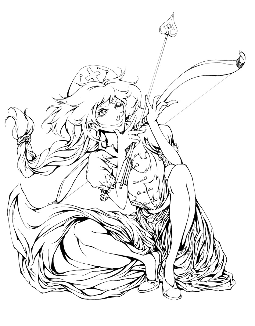 yagokoro eirin and faust (touhou and 1 more) drawn by yuukou