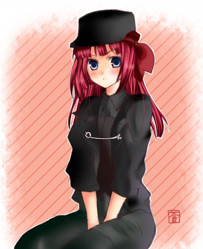 ushiromiya ange and amakusa juuza (umineko no naku koro ni) drawn by kinatsu_souju