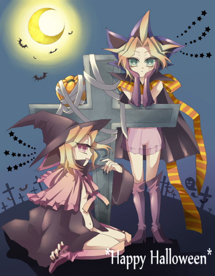 muto yugi (yu-gi-oh! and 1 more) drawn by kana_(ills)