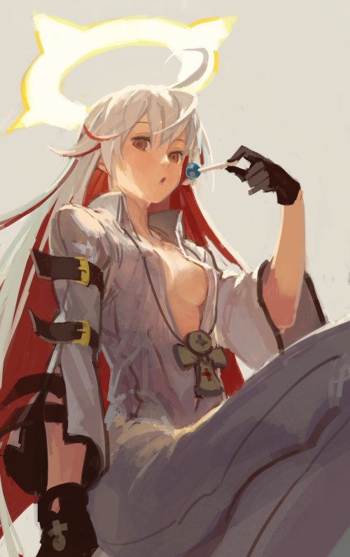 jack-o' valentine (guilty gear and 1 more) drawn by burari