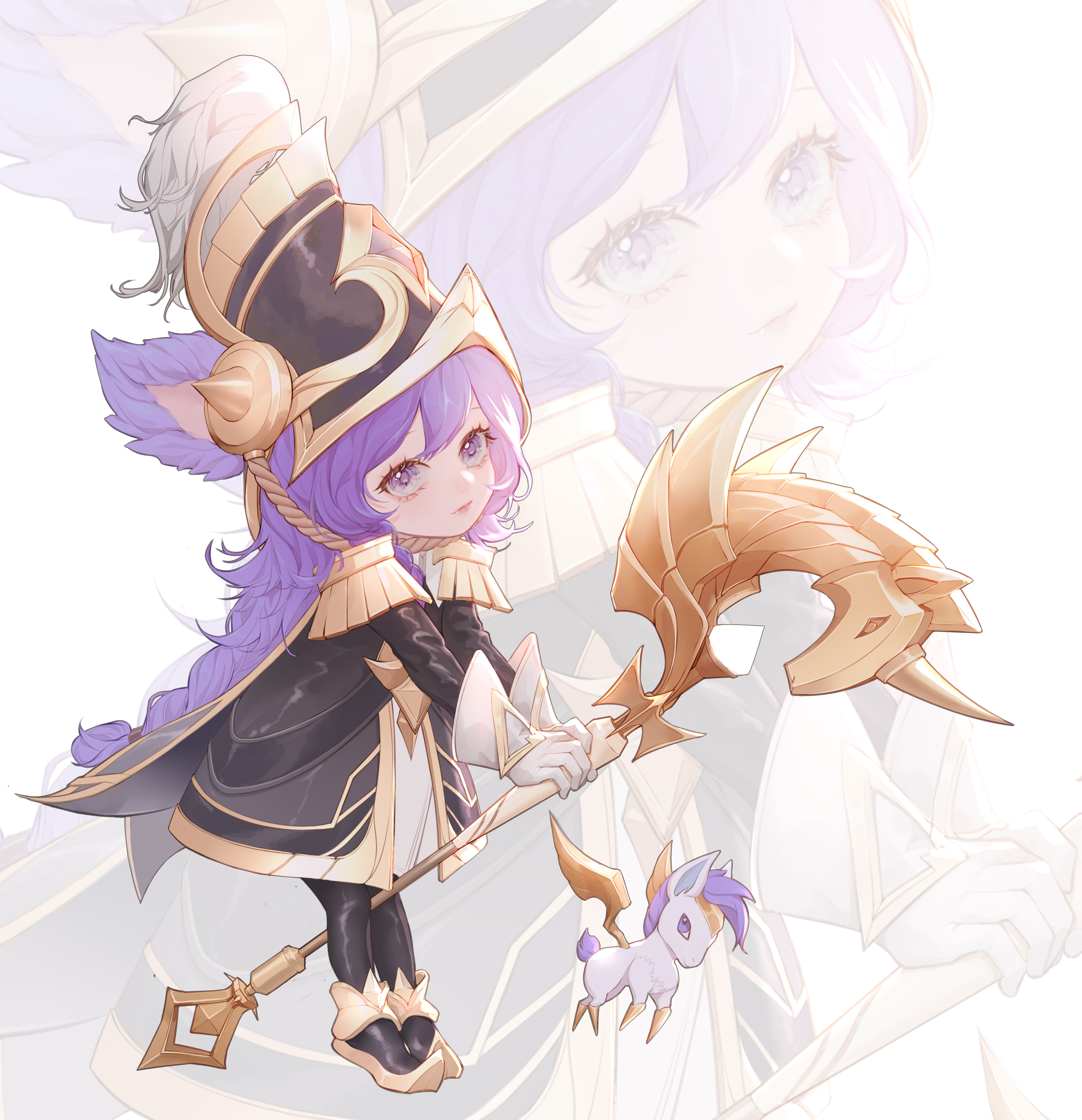 lulu, little legend, and lightcharger (league of legends and 1 more) drawn  by qin_da_xing | Danbooru