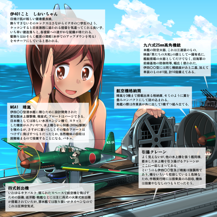 fairy and i-401 (kantai collection) drawn by shiden_(sashimi_no_wife)
