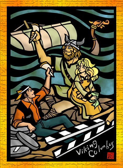snorey, slithey tove, ottar, and barney hendrickson (the technicolor time machine) drawn by junko_(wildwind)