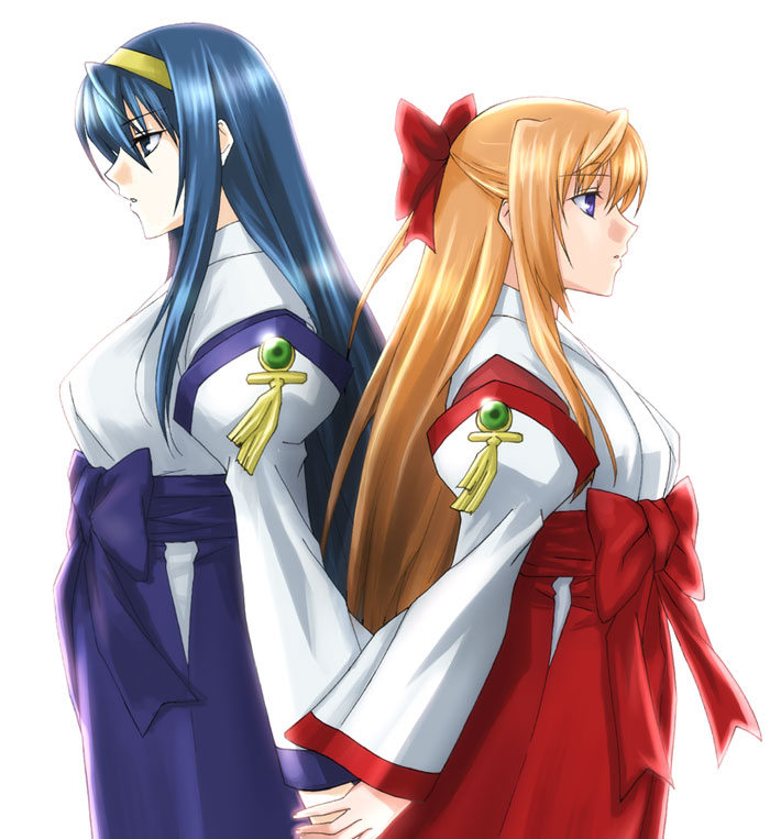 himemiya chikane and kurusugawa himeko (kannazuki no miko) drawn by fervent_idiot
