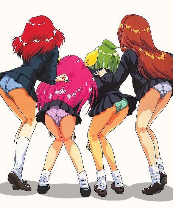 hanasaki momoko, wedding peach, tanima yuri, tamano hinagiku, angel lily, and 3 more (ai tenshi densetsu wedding peach)
