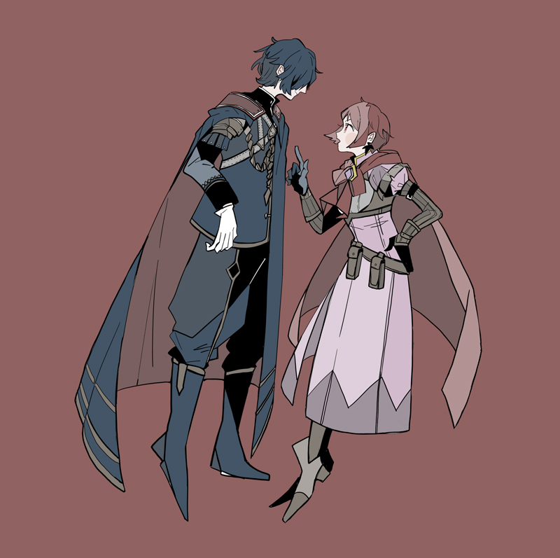 hubert von vestra and monica von ochs (fire emblem and 2 more) drawn by syakkuri