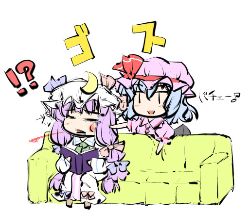 remilia scarlet and patchouli knowledge (touhou) drawn by natsuki_(silent_selena)