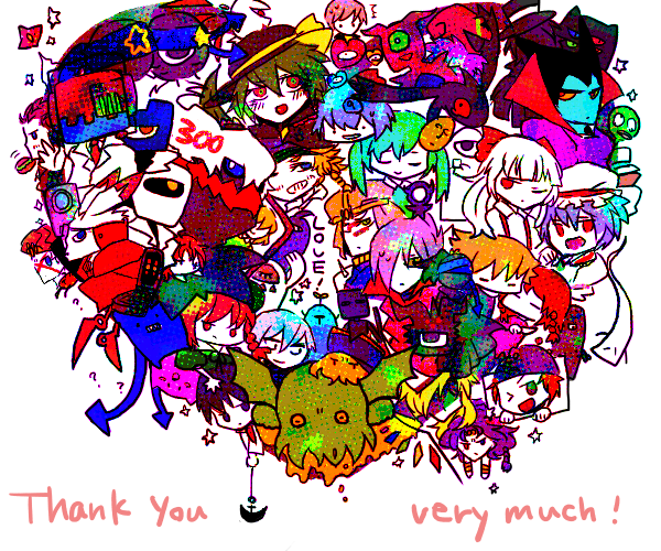 remilia scarlet, komeiji koishi, kochiya sanae, and fujiwara no mokou (original and 2 more) drawn by warosi