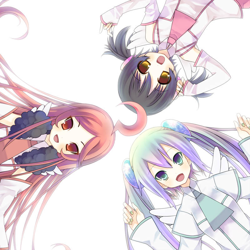 hatsune miku, kaai yuki, and sf-a2 miki (vocaloid) drawn by tahya