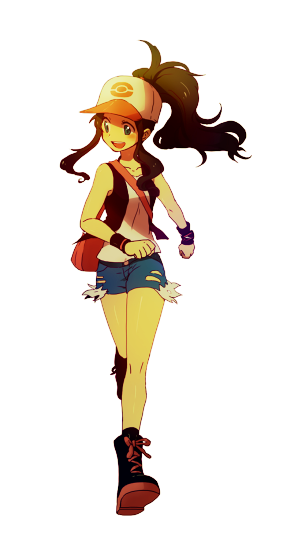 hilda (pokemon and 1 more) drawn by sekka_koyori