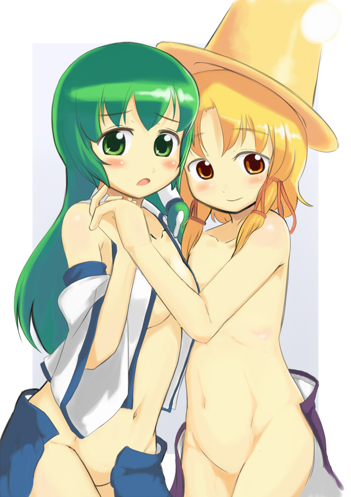 kochiya sanae and moriya suwako (touhou) drawn by gigokku