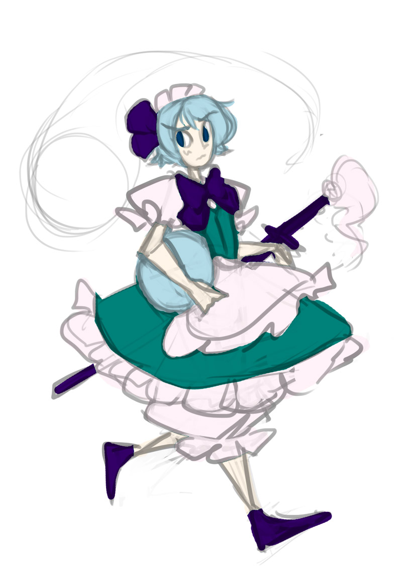 konpaku youmu (touhou) drawn by abstract_cactus