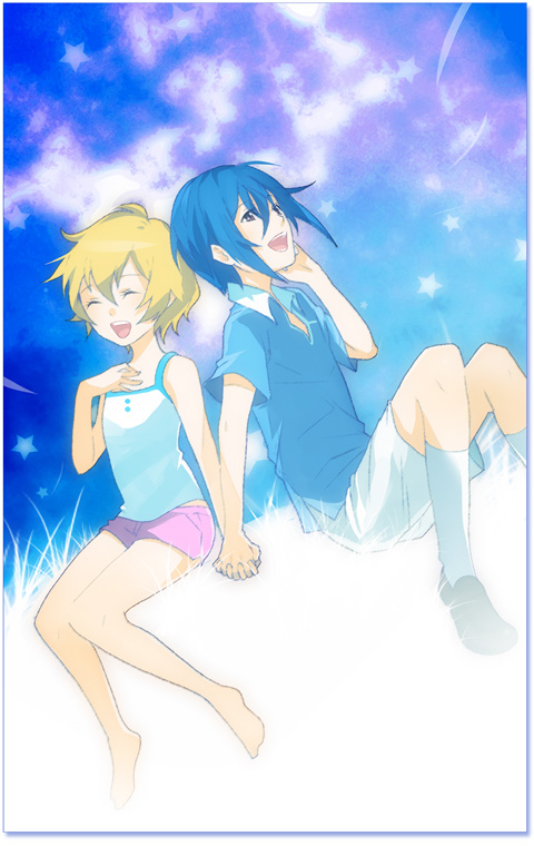 shindou sugata and agemaki wako (star driver) drawn by yocopxp