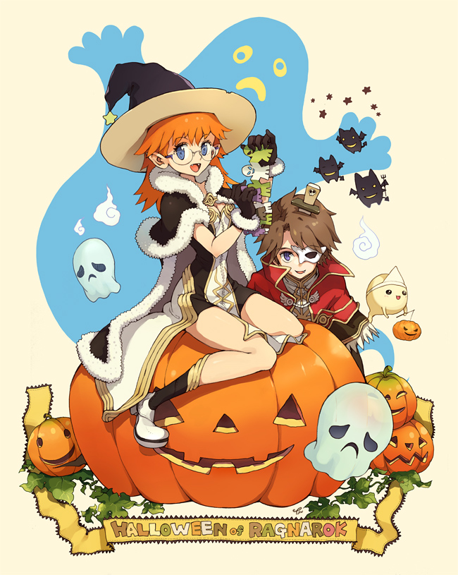 high wizard, wizard, deviruchi, whisper, and lude (ragnarok online) drawn by tiv