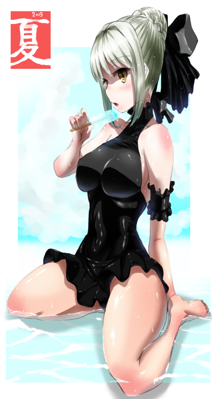 artoria pendragon, saber, and saber alter (fate and 2 more) drawn by attyon