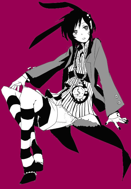 white rabbit (alice's adventures in wonderland) drawn by gomosawa