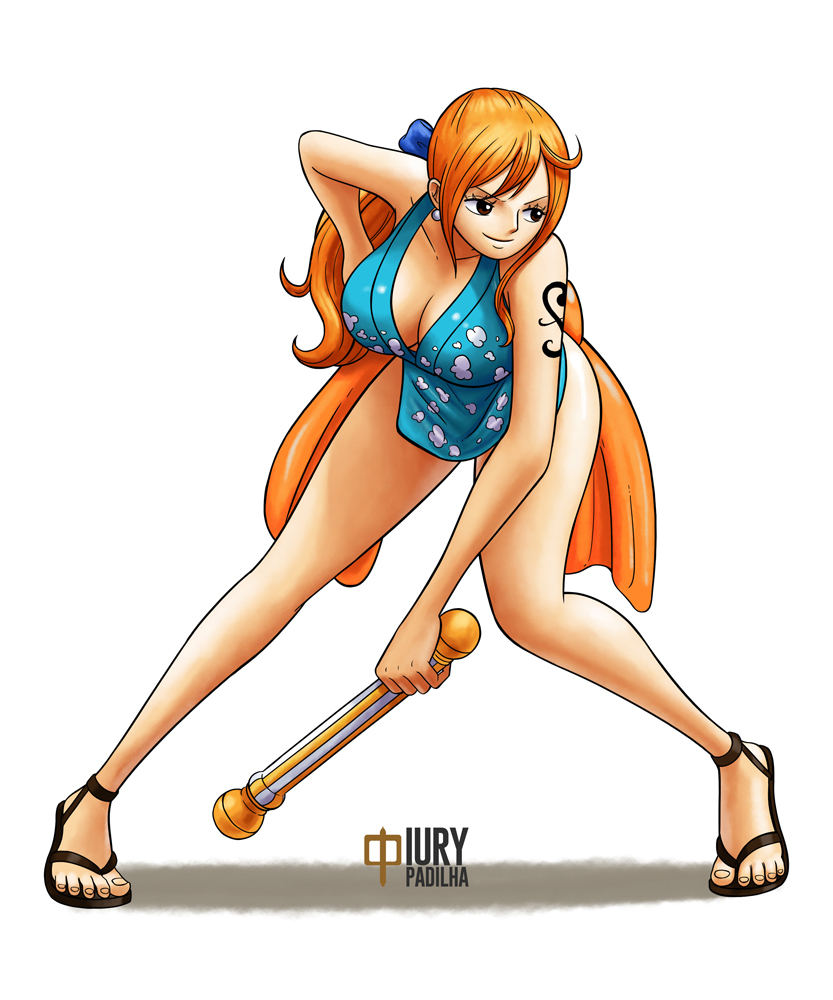 nami and shiranui mai (one piece and 3 more) drawn by iury_padilha