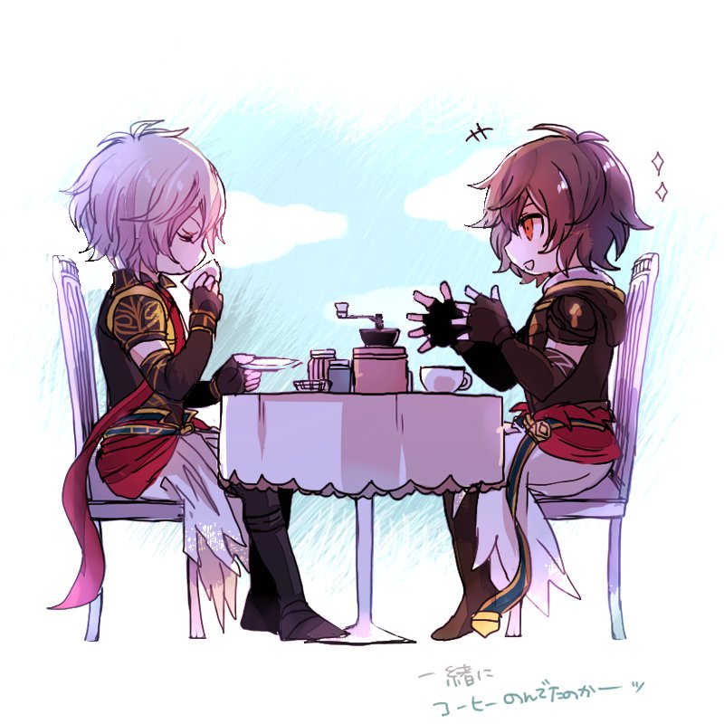 sandalphon and lucifer (granblue fantasy) drawn by shiina_kimagure