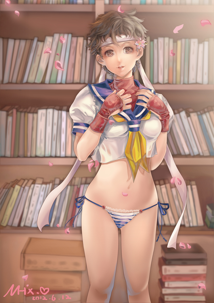 kasugano sakura (street fighter and 1 more) drawn by shoumura_(mix)
