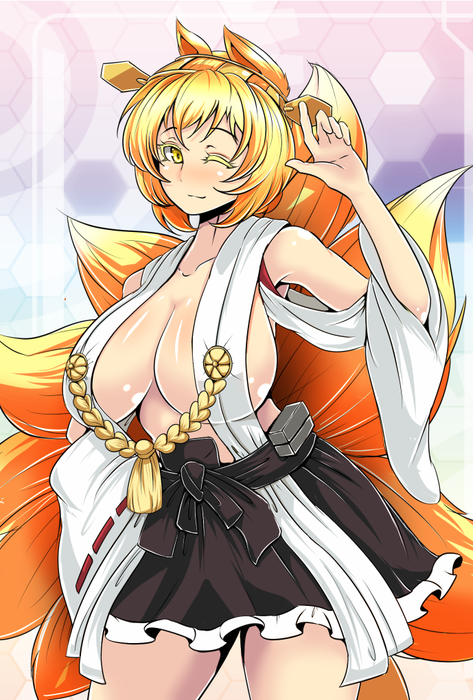 yakumo ran and kongou (touhou and 1 more) drawn by torii5011