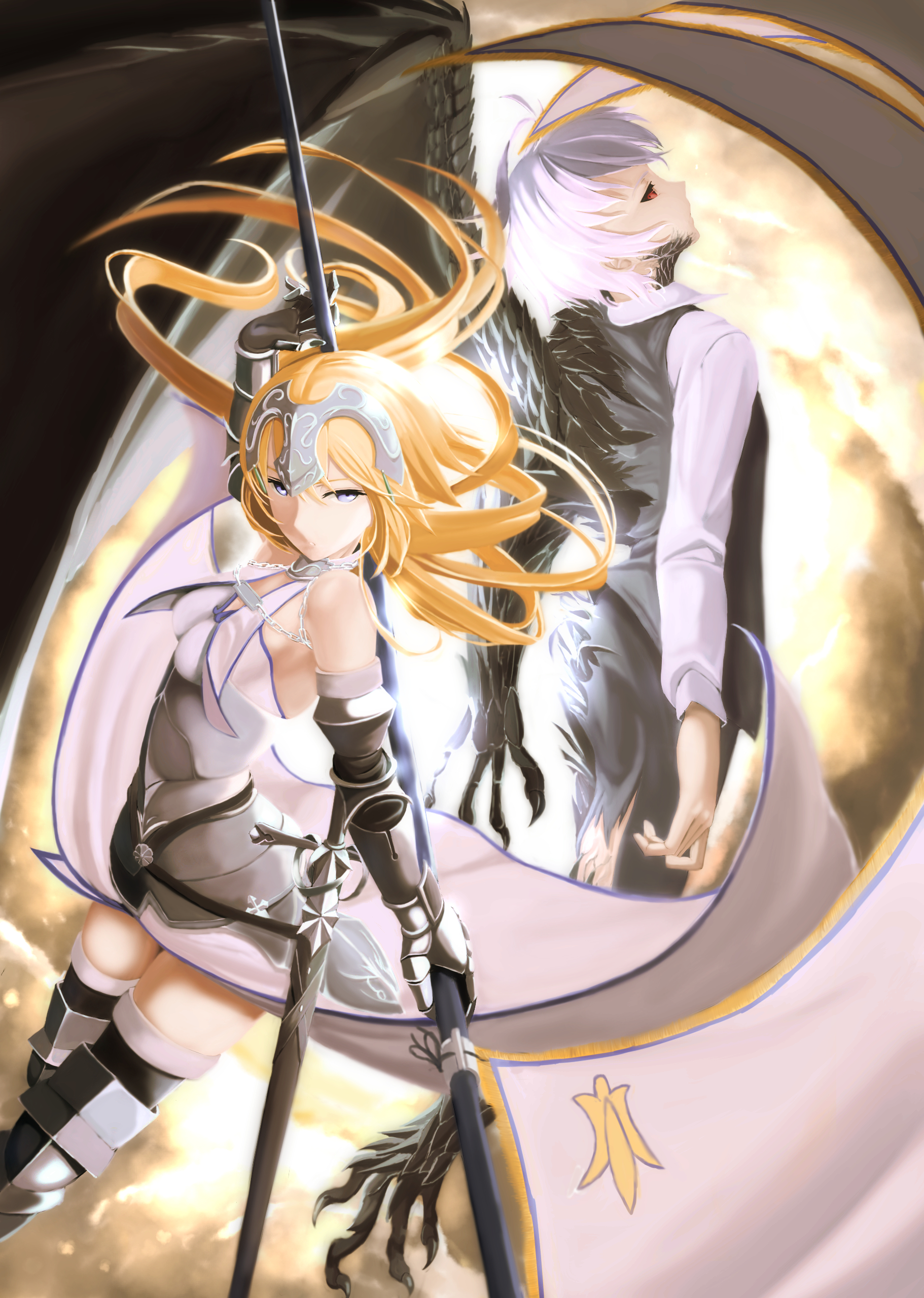 Jeanne D Arc Jeanne D Arc And Sieg Fate And 1 More Drawn By