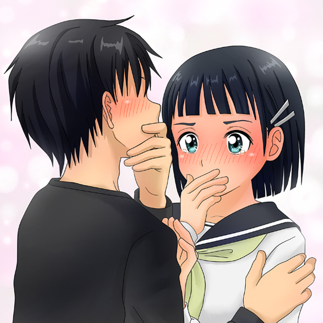 kirito and kirigaya suguha (sword art online) drawn by sato_non