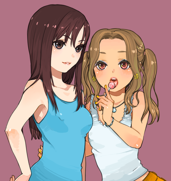 shizuku morimura and ayumi shirai (getter love!!) drawn by kurono_yuu