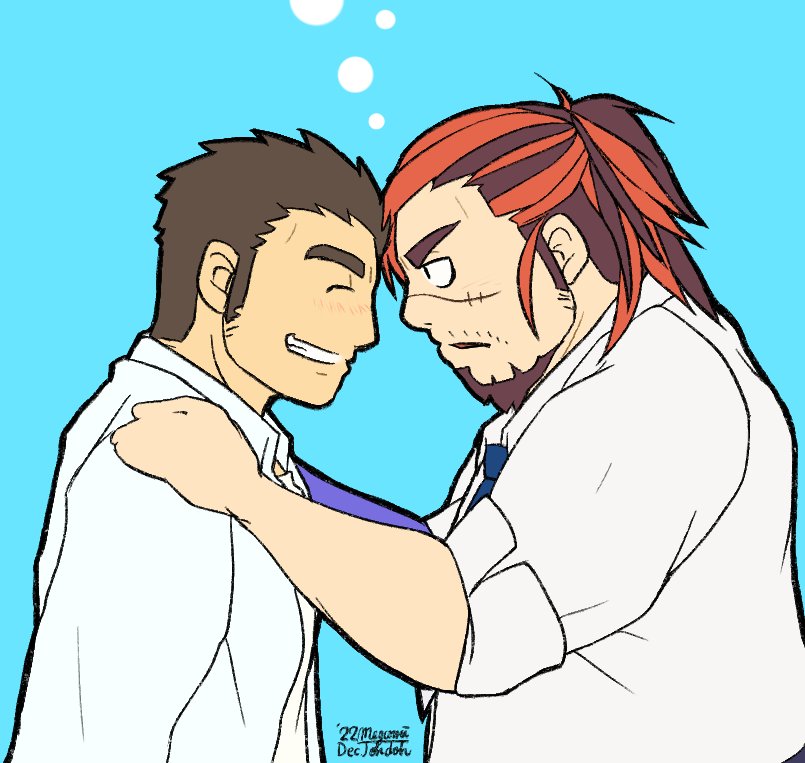 protagonist 3 and boogeyman (tokyo afterschool summoners) drawn by indoman_x