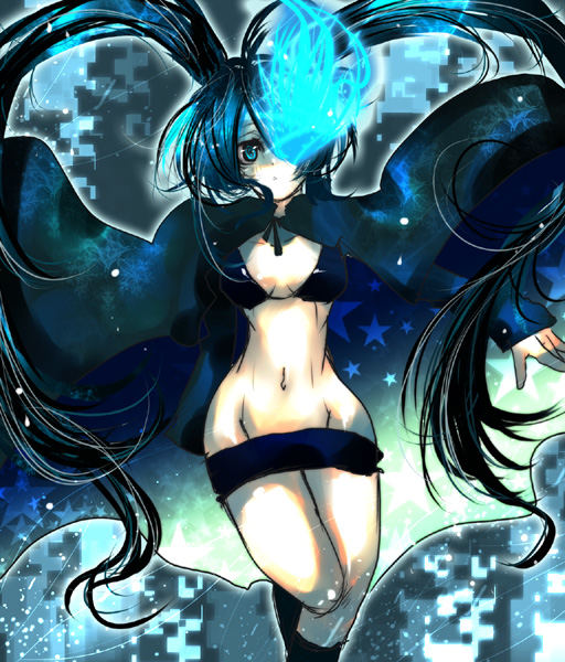black rock shooter (black rock shooter) drawn by tamamozo