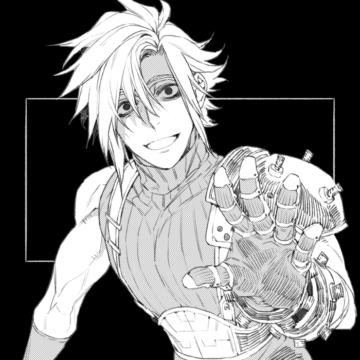 cloud strife (final fantasy and 3 more) drawn by hiryuu_(kugelcruor)