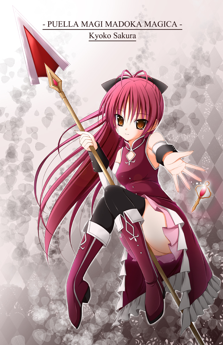 sakura kyoko (mahou shoujo madoka magica) drawn by tomosuke