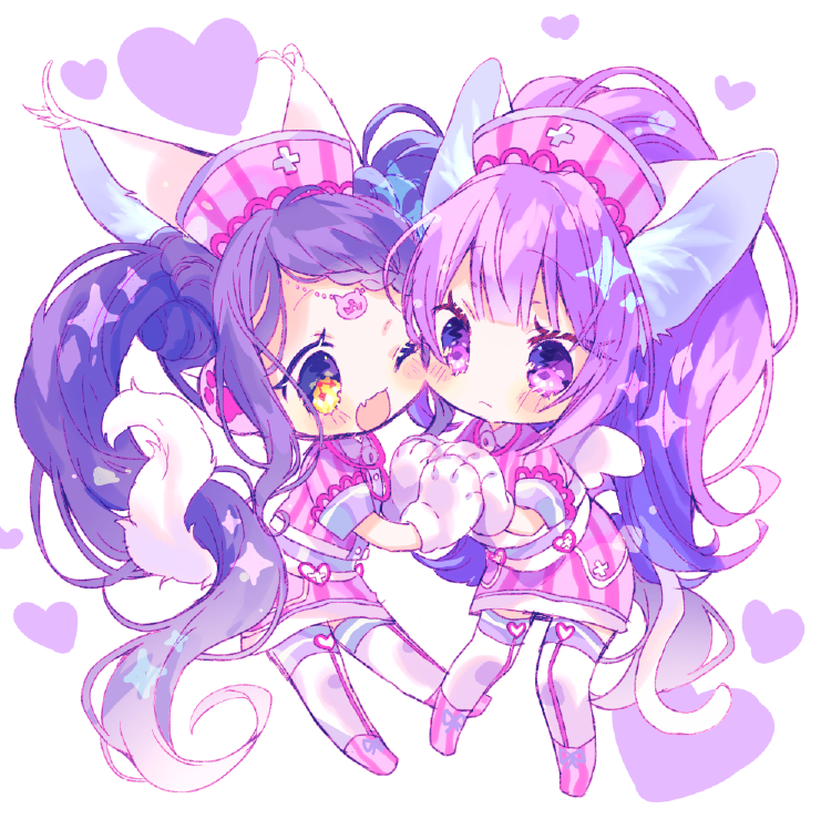 hanazono shuka and garara s leep (pretty series and 2 more) drawn by nekoto_rina