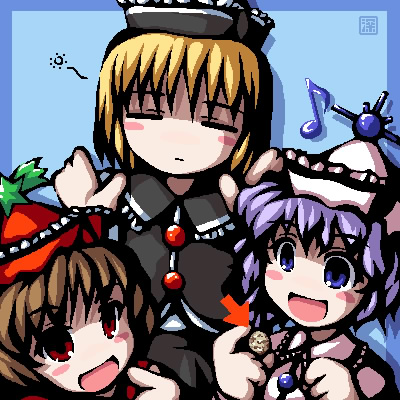 lunasa prismriver, merlin prismriver, and lyrica prismriver (touhou) drawn by fukaiton