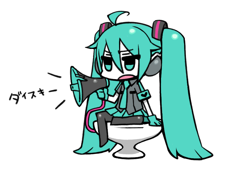 hatsune miku (vocaloid and 1 more) drawn by chan_co