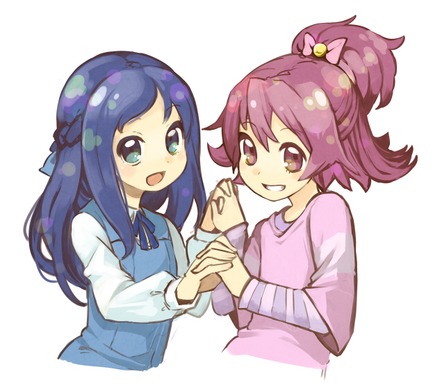 hishikawa rikka and aida mana (precure and 1 more) drawn by ebi_(suzumetai)