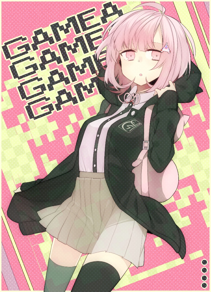 nanami chiaki (danganronpa and 2 more) drawn by lari