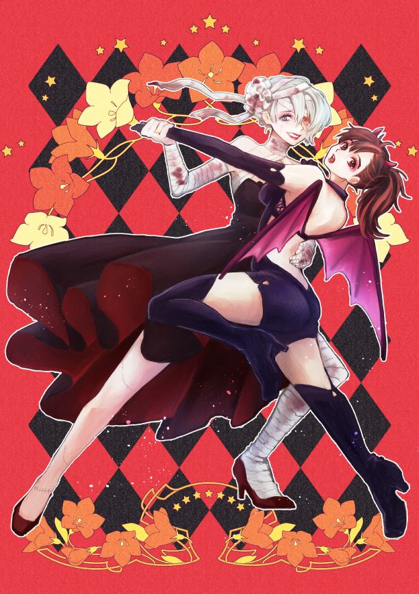 katsuki yuuri and viktor nikiforov (yuri!!! on ice) drawn by mikatsuki_rinko