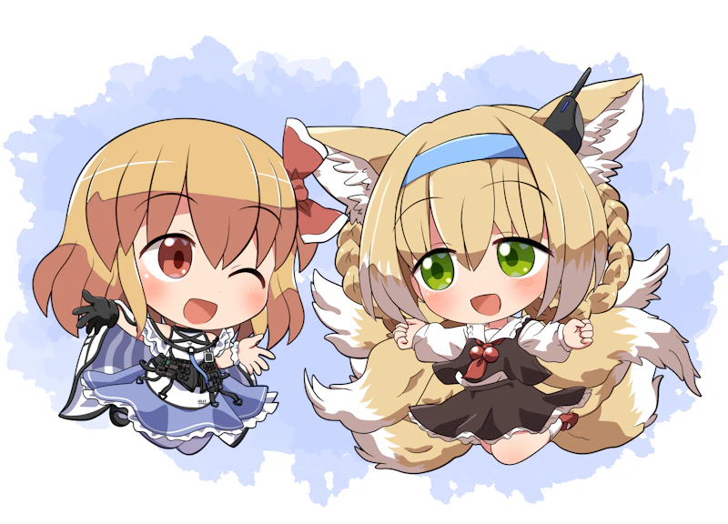 rumia and suzuran (touhou and 1 more) drawn by rokugou_daisuke