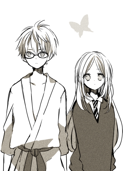 shibazeki suiren and kawasumi (hibi chouchou) drawn by anzu_(o6v6o)