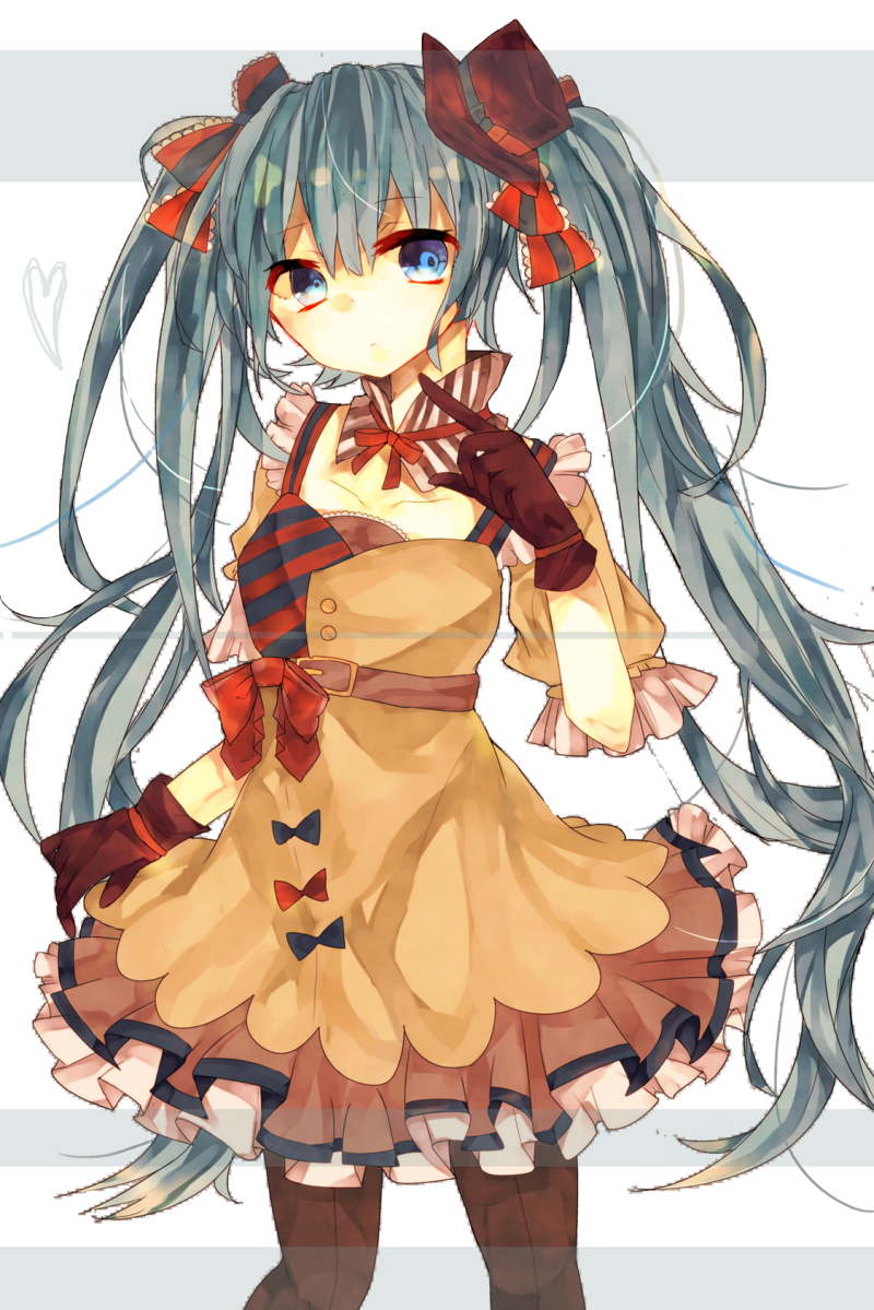 hatsune miku and ennui heiwa miku (vocaloid) drawn by kannatou