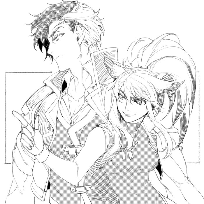 xiaomu and arisu reiji (namco x capcom) drawn by hiryuu_(kugelcruor)