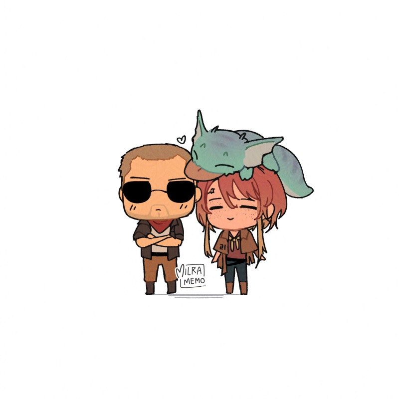 courier, noelle rutherford, craig boone, and jalapeno (fallout and 1 more) drawn by milramemo
