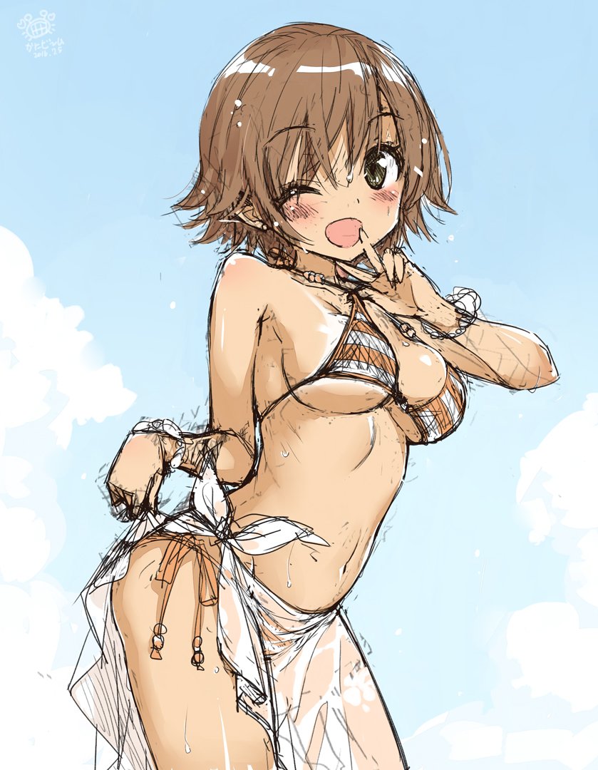 honda mio (idolmaster and 1 more) drawn by kani_biimu