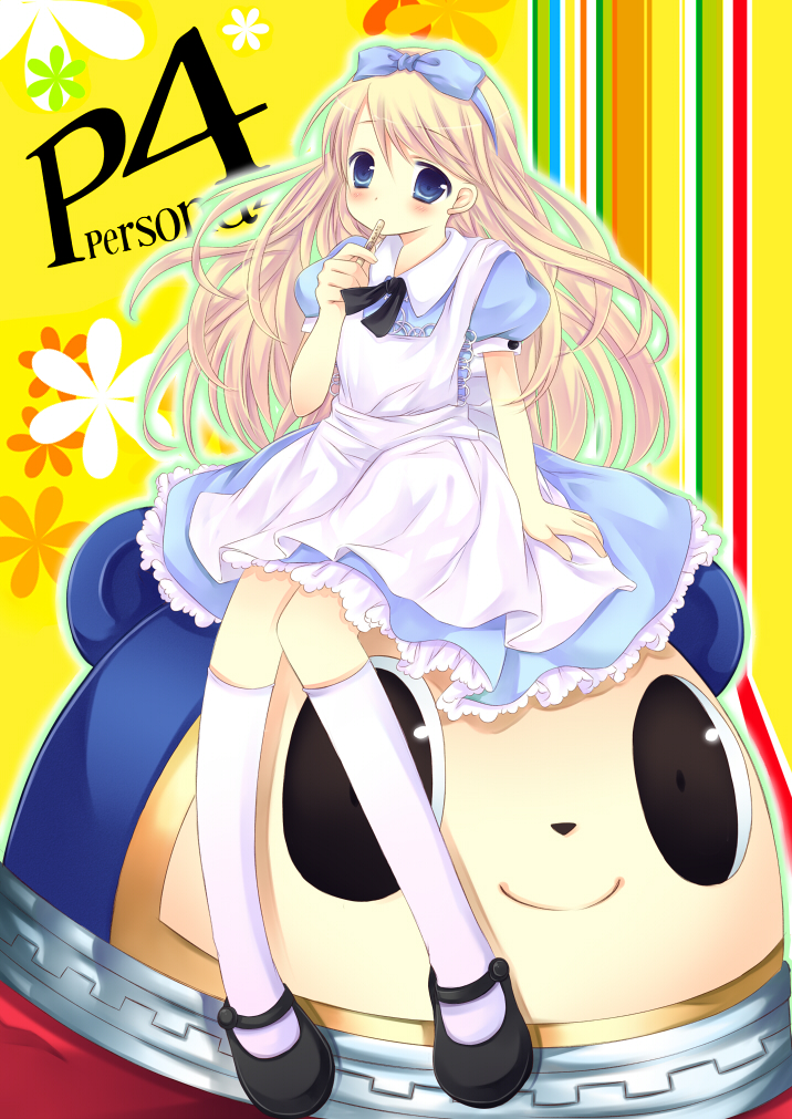 alice and kuma (persona and 2 more) drawn by natsu_dora