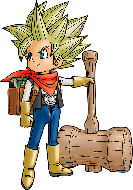 male builder (dragon quest and 1 more) drawn by toriyama_akira