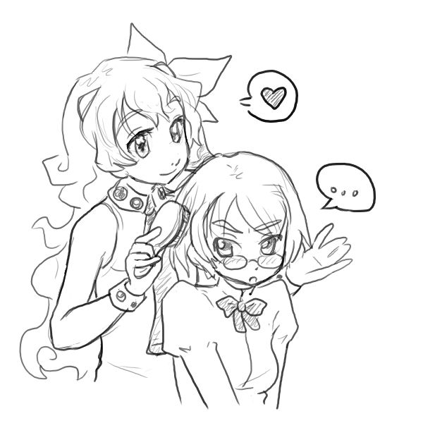 nia teppelin and hakamichi shizune (tengen toppa gurren lagann and 1 more) drawn by pimmy
